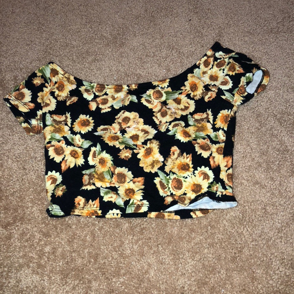 sunflower crop top